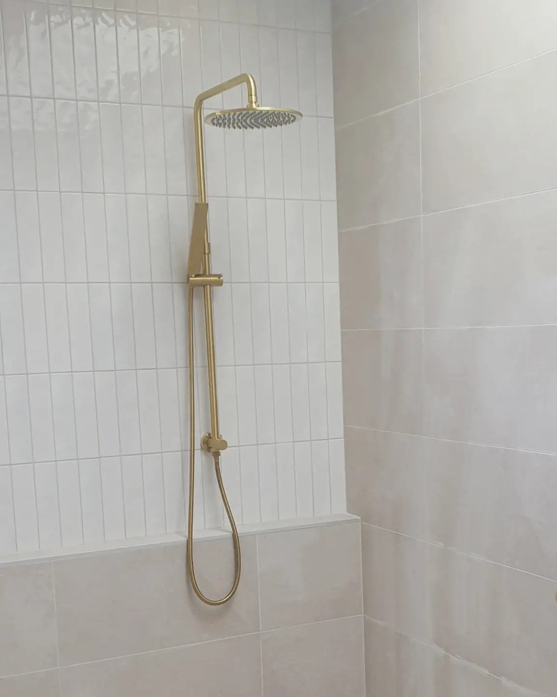 Brass Rail Shower — Solder On Plumbing & Gas